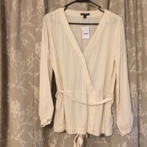 J. Crew Vintage Champagne Wrap Blouse